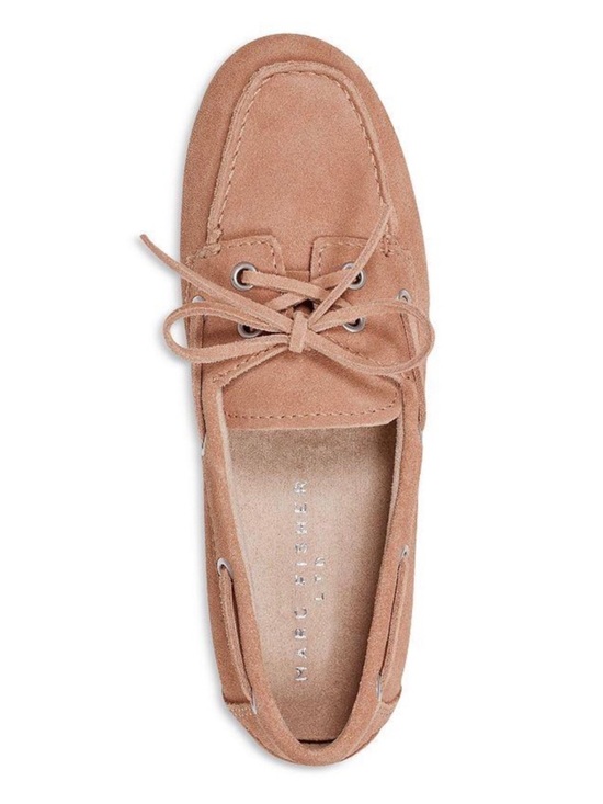 Marc Fisher Suede Boating Loafers Lace Up Medium Natural Size-6.5 NIB main image 9